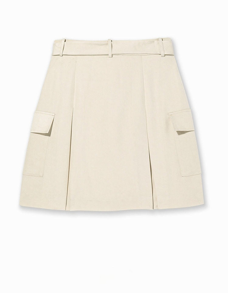 AYANAS A-line tie-waist skirt