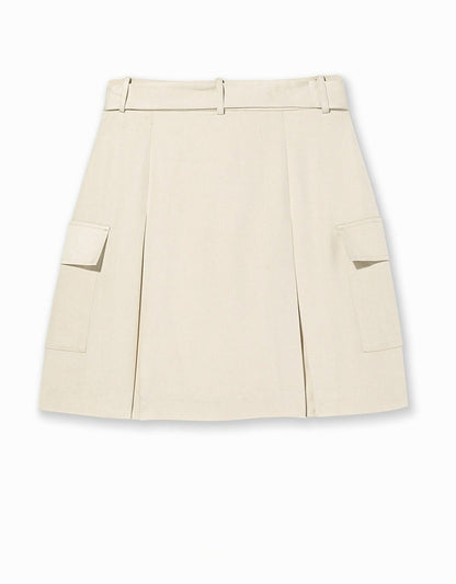 AYANAS A-line tie-waist skirt