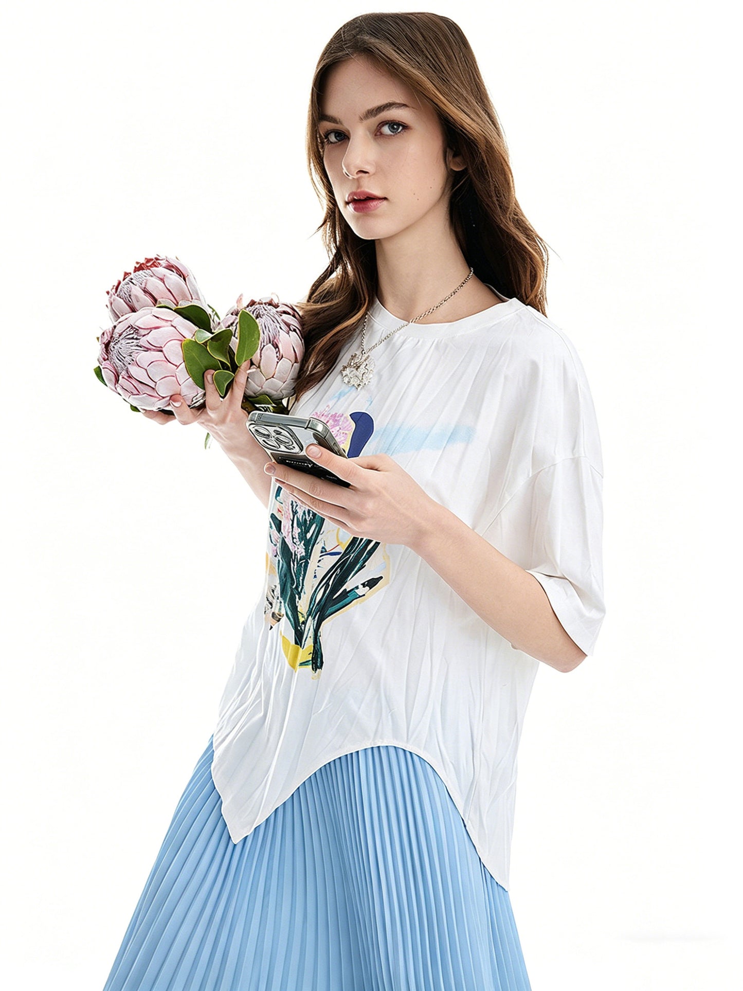 AYANAS Long-Sleeve Printed T-Shirt