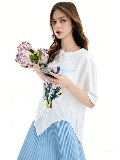 AYANAS Long-Sleeve Printed T-Shirt