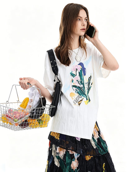 AYANAS Long-Sleeve Printed T-Shirt