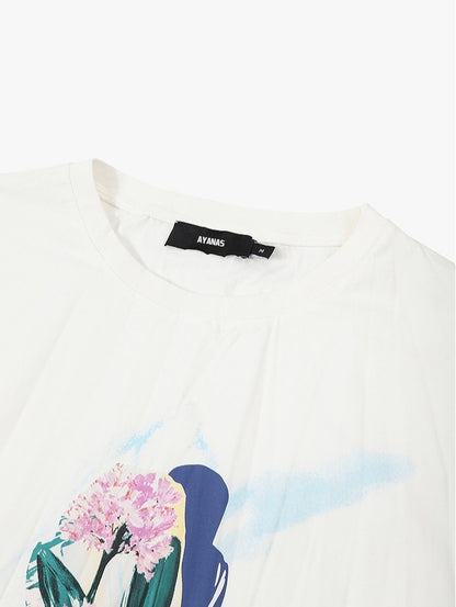 AYANAS Long-Sleeve Printed T-Shirt